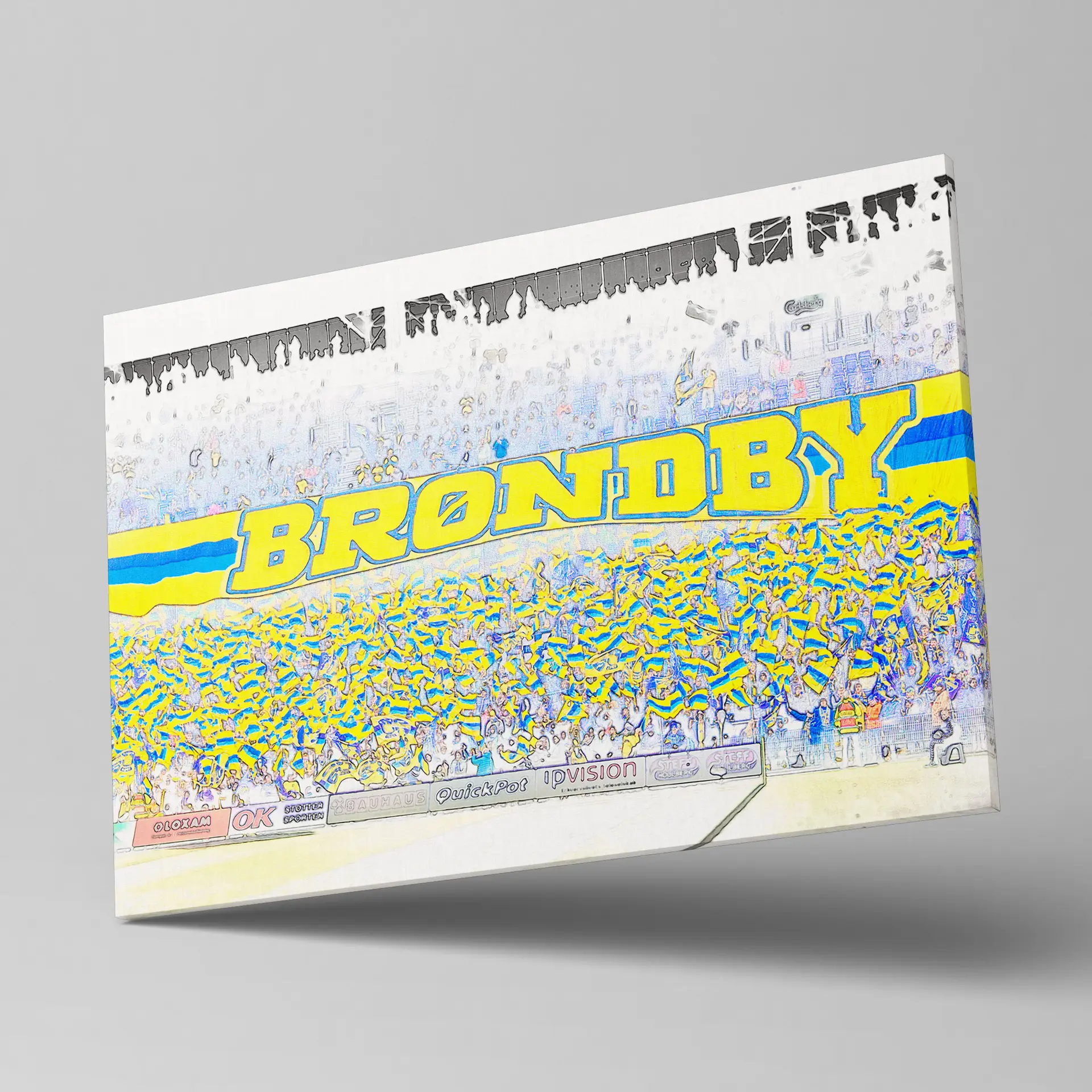 Plakat eller Canvas - Sydsiden - Brøndby Support Merchandise